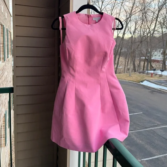 🆕💖 Gianni Bini Pink Mini Dress Cocktail Party Size 0, 8 Casual Party Modern Chic - Picture 3 of 15